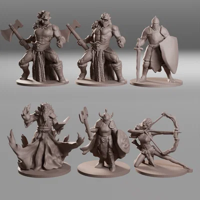 Mini nhân vật người chơi DnD