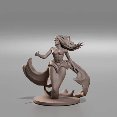 Mô hình Nàng tiên cá (Mermaid Miniature) - Thiết kế tinh xảo cho game DnD