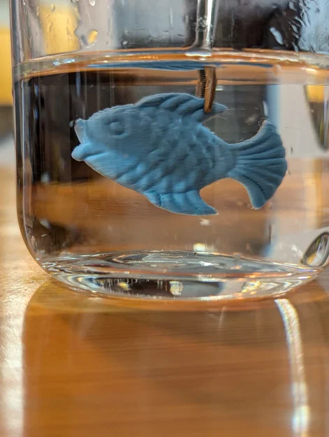 Mô hình chú cá in 3D nhỏ xinh trang trí bể cá và bàn làm việc - Image 1