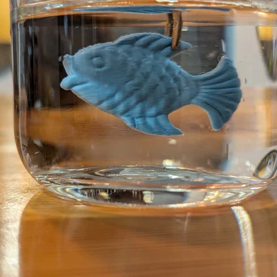 Mô hình chú cá in 3D nhỏ xinh trang trí bể cá và bàn làm việc