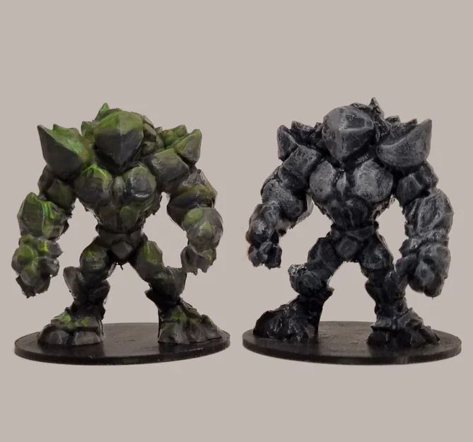 Mô hình Rock Elemental (Golem đá) cho game DnD cực đẹp - Image 1