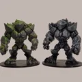 Mô hình Rock Elemental (Golem đá) cho game DnD cực đẹp - Thumbnail 1