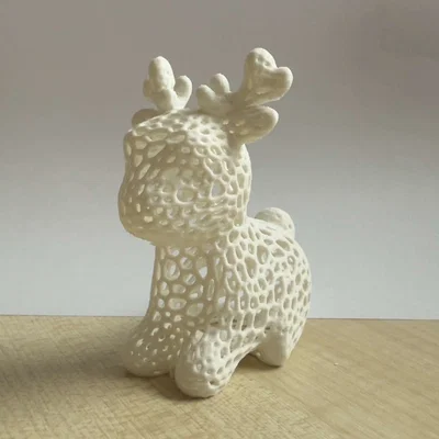 Voronoi Baby Reindeer – Tuần Lộc Con Kiểu Voronoi Trang Trí Noel
