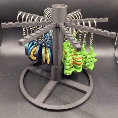 Kệ Trưng Bày Móc Khóa Xoay (Rotating Keychain Display)