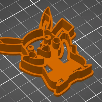 Khuôn cắt bánh quy hình Pikachu 3D dễ thương