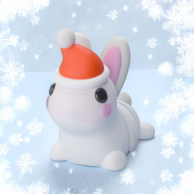 Móc Khóa Thỏ Noel (Bunny Xmas Keychain)