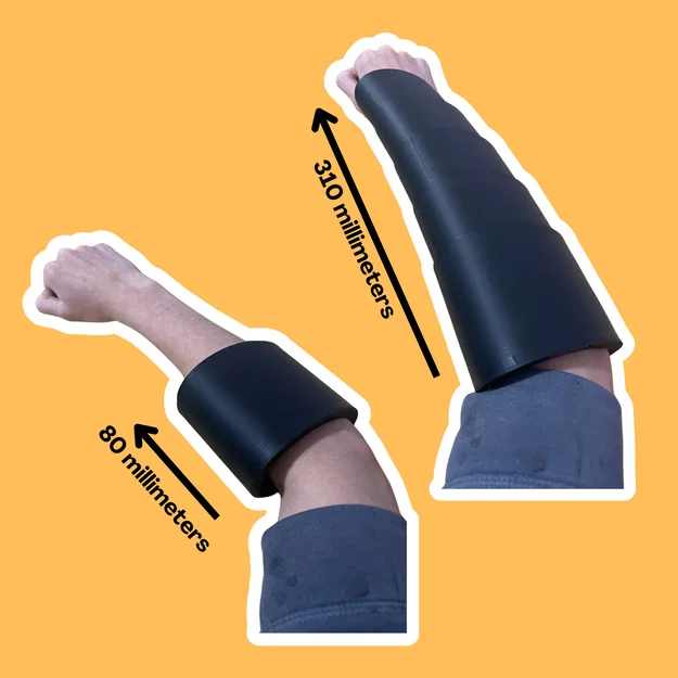 Giáp tay co giãn (Print in Place) – Collapsing Arm Guard - Image 1