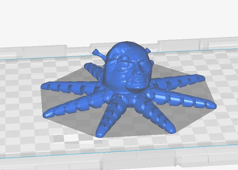 Mô hình in 3D Shroktopus kết hợp Shrek và The Rock cực hài hước - Image 2