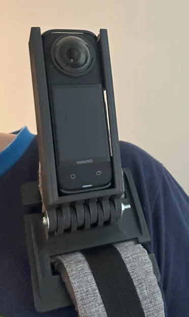 Ngàm gắn máy quay Insta360 X4 lên dây đeo balo (3D Printed) - Image 1