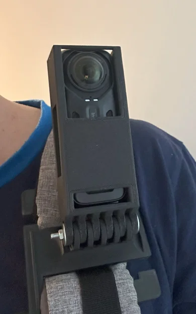 Ngàm gắn máy quay Insta360 X4 lên dây đeo balo (3D Printed) - Image 2
