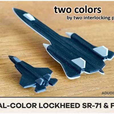 SR-71 & F-35: Đồ chơi 2 màu 2 mảnh SR71 (Blackbird) và F-35