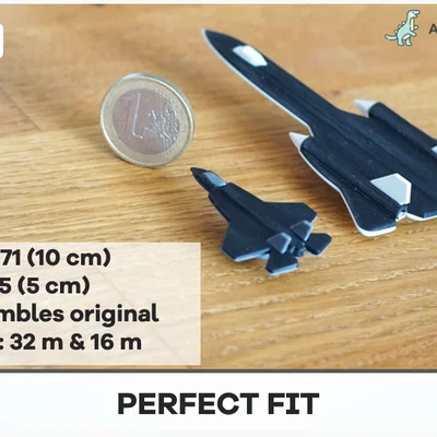 SR-71 & F-35: Đồ chơi 2 màu 2 mảnh SR71 (Blackbird) và F-35