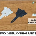 SR-71 & F-35: Đồ chơi 2 màu 2 mảnh SR71 (Blackbird) và F-35 - Thumbnail 6