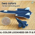 SR-71 & F-35: Đồ chơi 2 màu 2 mảnh SR71 (Blackbird) và F-35 - Thumbnail 7