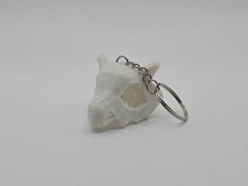 Móc khóa đầu lâu Cubone Pokemon Lowpoly 3D cực chất - Image 1