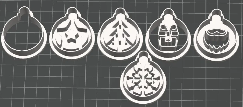 Bộ 23 khuôn cắt đất sét polymer chủ đề mùa đông và Giáng sinh - Image 2