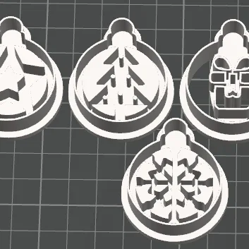 Bộ 23 khuôn cắt đất sét polymer chủ đề mùa đông và Giáng sinh