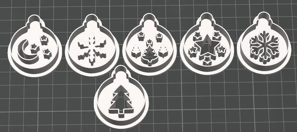 Bộ 23 khuôn cắt đất sét polymer chủ đề mùa đông và Giáng sinh - Image 4