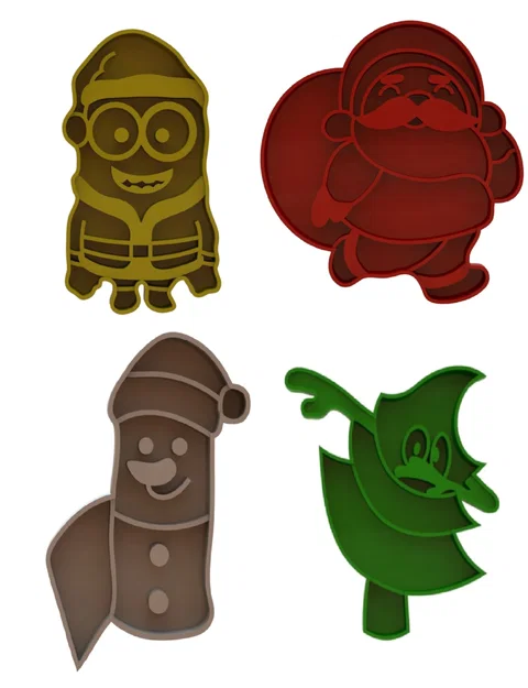 Bộ khuôn cắt bánh quy Giáng sinh vui nhộn - Christmas Cookie Cutters - Image 1