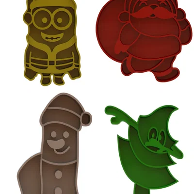 Bộ khuôn cắt bánh quy Giáng sinh vui nhộn - Christmas Cookie Cutters