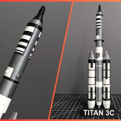 TITAN 3C MOL – Mô hình tên lửa tỉ lệ 1:200 (US Army)