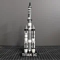 TITAN 3C MOL – Mô hình tên lửa tỉ lệ 1:200 (US Army) - Thumbnail 2