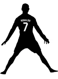 Mô hình 3D hình bóng Cristiano Ronaldo (CR7) cho fan bóng đá - Image 1
