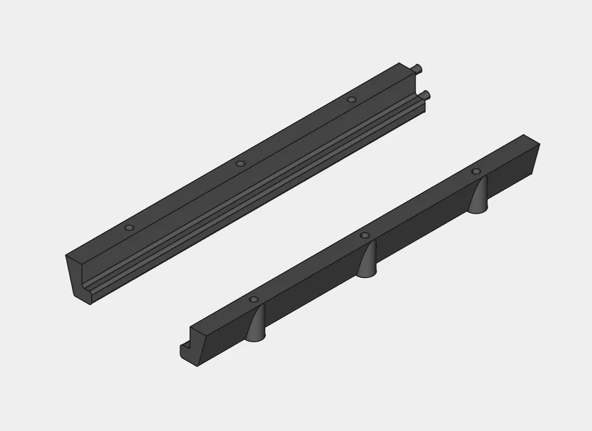 Bộ ray trượt ngăn kéo lắp dưới bàn làm việc DIY - Image 1