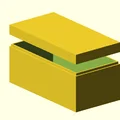 Hộp đơn giản tùy chỉnh - Parametric - openSCAD - Thumbnail 2
