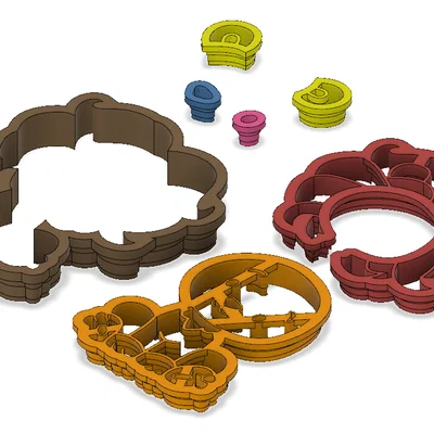 Bộ sưu tập Animal Collection 01 - Khuôn cắt bánh quy