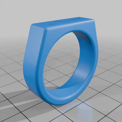 Nhẫn nam in 3D thiết kế tối giản họa tiết Cân bằng phong cách Nhật Bản