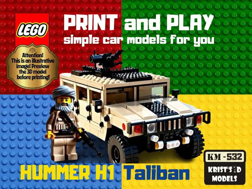 Mô hình xe Hummer H1 quân sự in 3D cực chất - Image 1