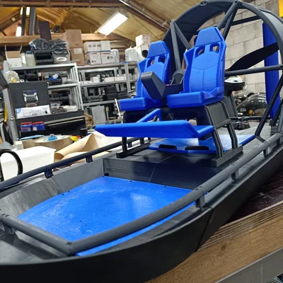 Mô hình thuyền 3D Hull Glade Runner chi tiết (bản chia nhỏ)