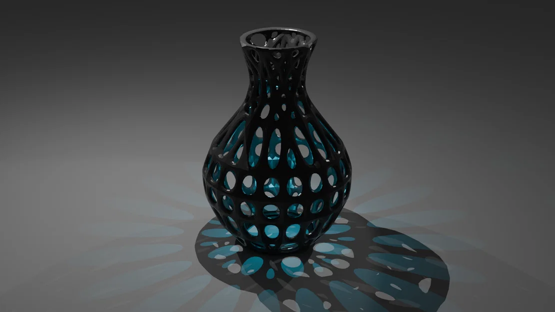 Bình Hoa Nghệ Thuật Dạng Lưới In 3D Độc Đáo - Image 1