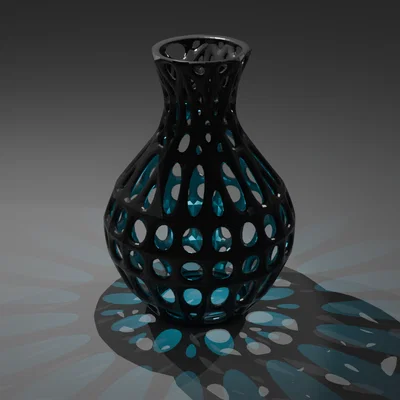 Bình Hoa Nghệ Thuật Dạng Lưới In 3D Độc Đáo