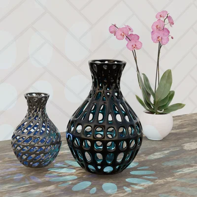 Bình Hoa Nghệ Thuật Dạng Lưới In 3D Độc Đáo
