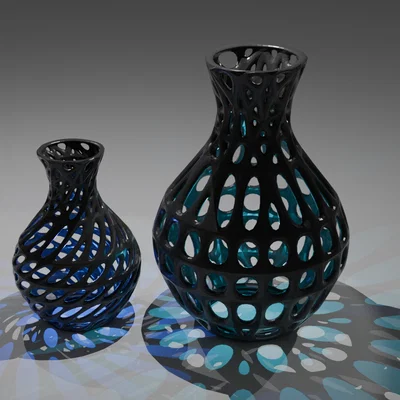 Bình Hoa Nghệ Thuật Dạng Lưới In 3D Độc Đáo