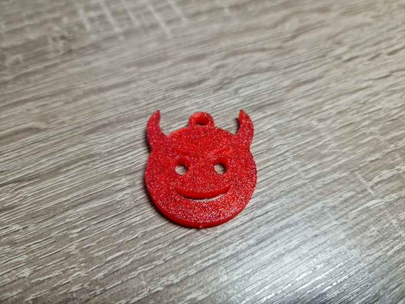 Móc khóa hình đầu quỷ Devil Keychain cá tính in 3D độc đáo - Image 1