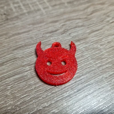 Móc khóa hình đầu quỷ Devil Keychain cá tính in 3D độc đáo