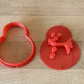 Khuôn Cắt Bánh Quy Hình Người Tuyết (Snowman Cookie Cutter) 3D - Thumbnail 2