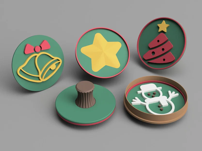 Khuôn cắt & stamp bánh quy Giáng Sinh (Christmas Cookie cutter and stamp) - Image 1