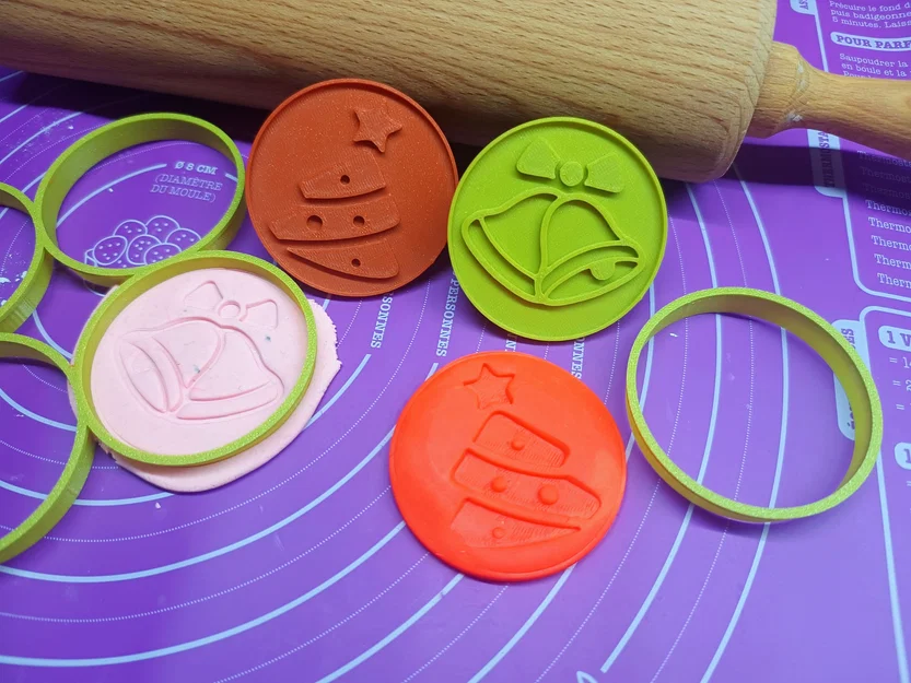 Khuôn cắt & stamp bánh quy Giáng Sinh (Christmas Cookie cutter and stamp) - Image 2