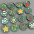 Khuôn cắt & stamp bánh quy Giáng Sinh (Christmas Cookie cutter and stamp) - Thumbnail 3
