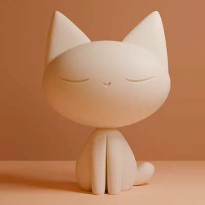 Mô hình chú mèo Sleepy cat nhỏ nhắn đáng yêu dùng trang trí 3D