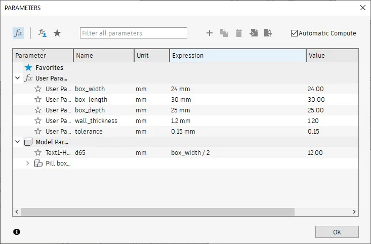 Hộp thuốc 1 tuần (3 ngăn mỗi ngày) – pill box/container in 3D parametric - Image 6