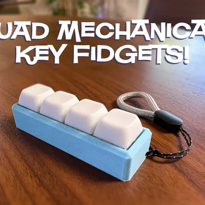 Móc Dây Đeo Fidget 4 Key Switch (Quad Key Switch Fidget Lanyard)
