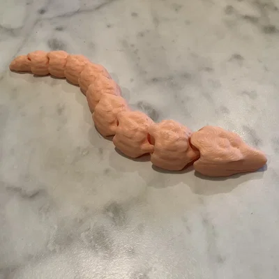 Mô hình rắn con linh hoạt (Baby articulated snake) in 3D độc đáo