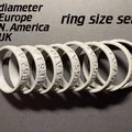 Bộ nhẫn đo size: EU, America, UK (in nổi 4 hệ) - Thumbnail 1