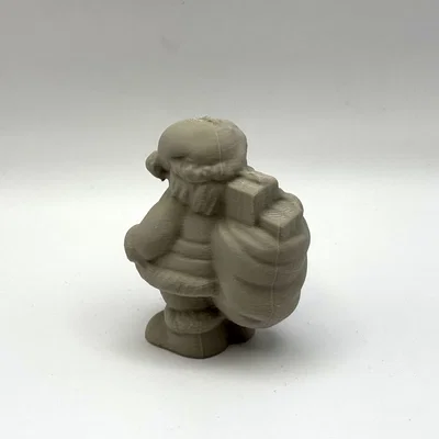 Mô hình tượng ông già Noel vác túi quà trang trí Giáng sinh