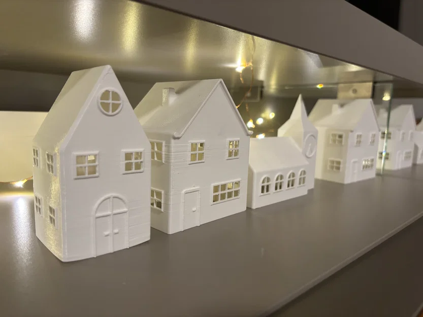 Bộ mô hình thị trấn Giáng sinh (Christmas Town) in 3D cực đẹp - Image 1